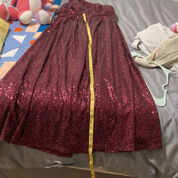 David’s Bridal Sequin One shoulder Dress - Picture 10 of 10